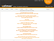 Tablet Screenshot of calimax.com